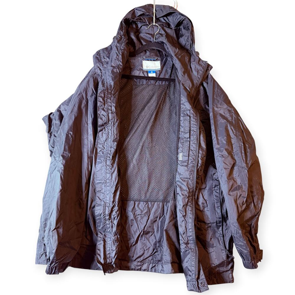 Columbia Men’s Black Windbreaker Jacket Size Large, Outdoor Gorpcore
